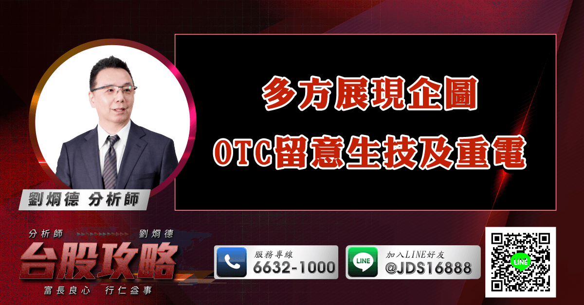 多方展現企圖 OTC留意生技及重電 (圖)